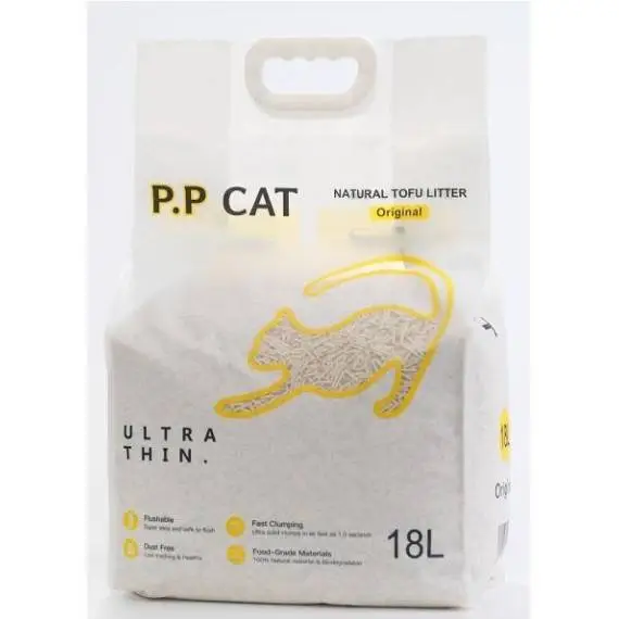 P.P CAT 豆腐砂2.0mm 綠茶味 18L (砂是綠色的)